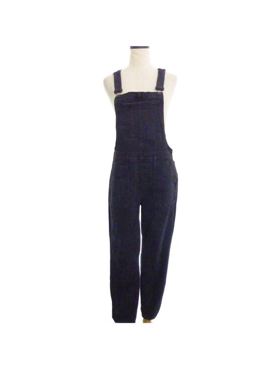 Madewell Denim - Madewell Black Denim Jean Overalls Medium Size Zip Skinny Lunar Overalls